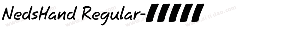 NedsHand Regular字体转换